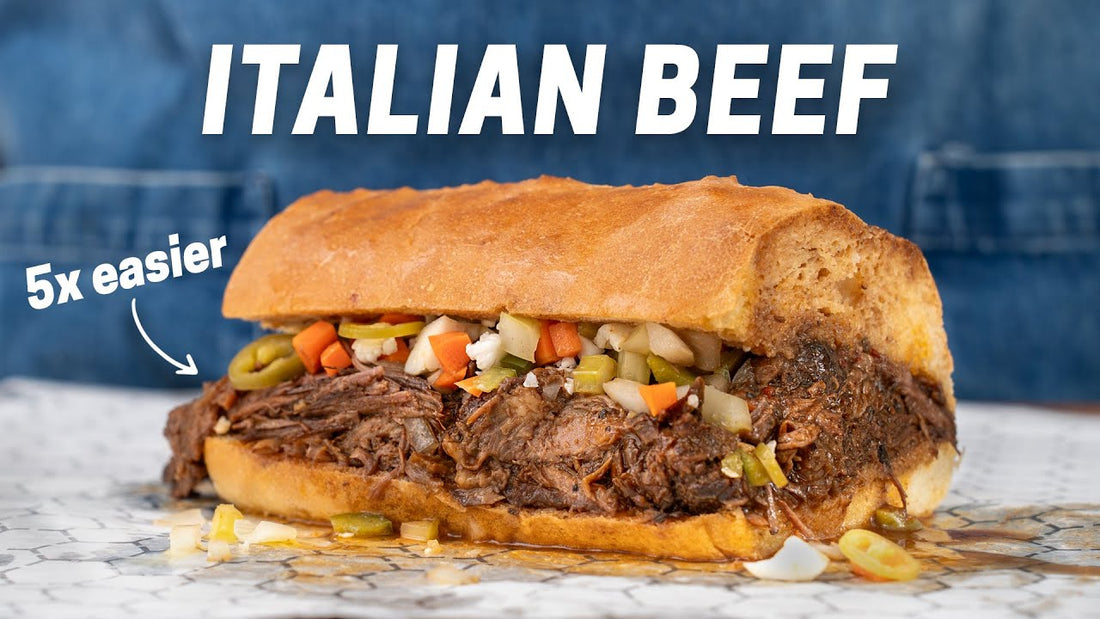 Brian Lagerstrom making Instant Pot Italian Beef Sandwich