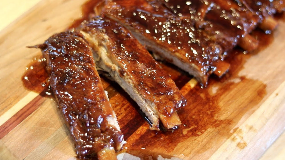 Mandy of Souped Up Recipes making Instant Pot Chinese Braised Pork Ribs