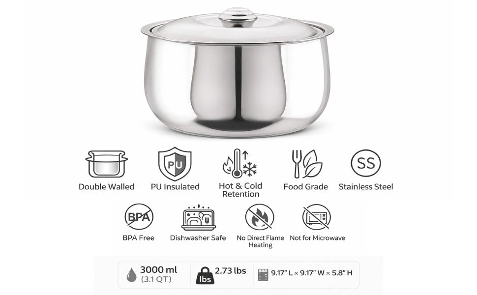 Casserole - 3000ml (3.1 QT)