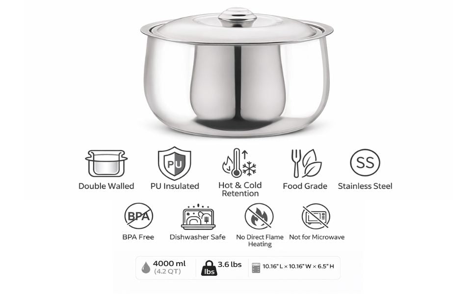 Casserole - 4000ml (4.2 QT)