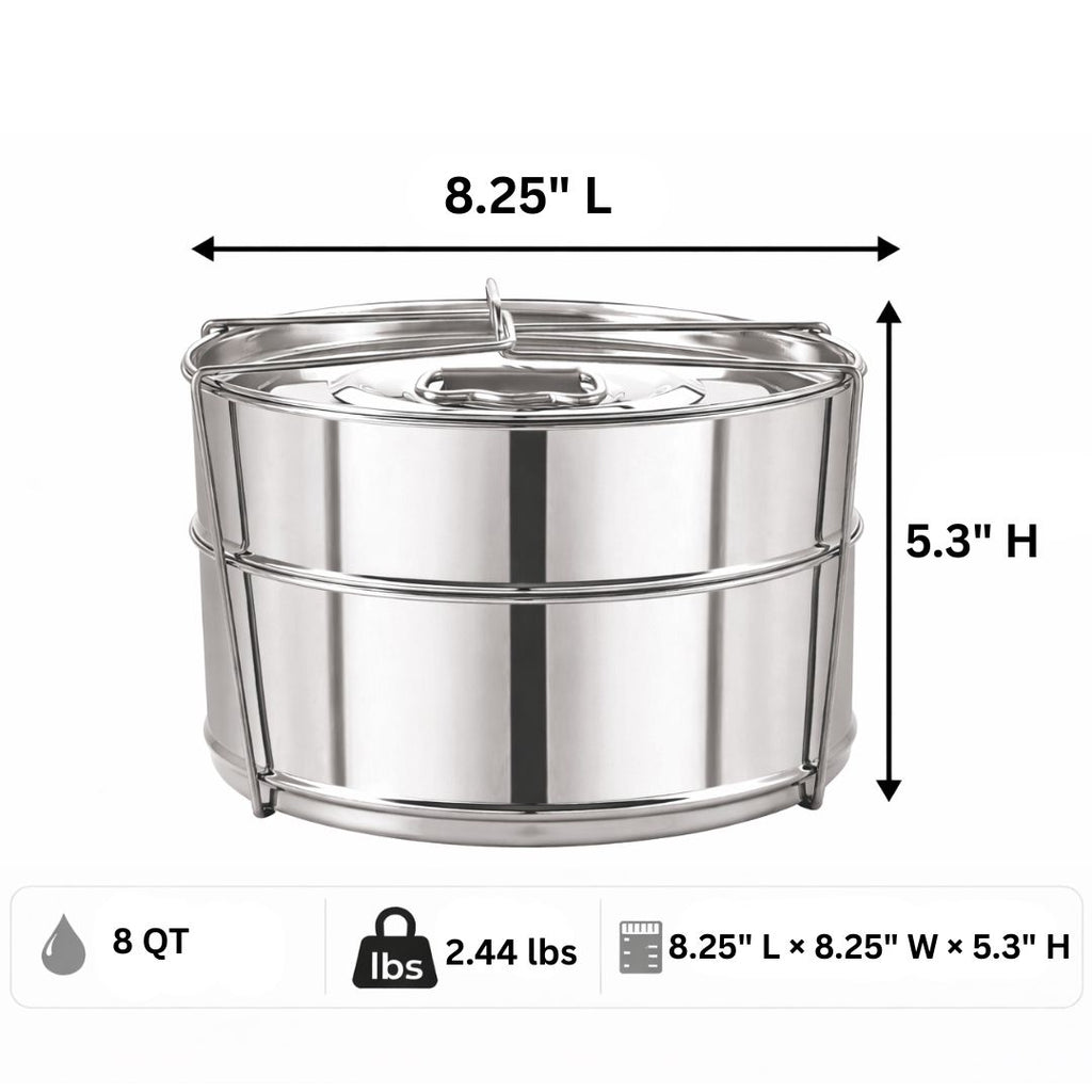 Stackable Insert Pans - 8QT