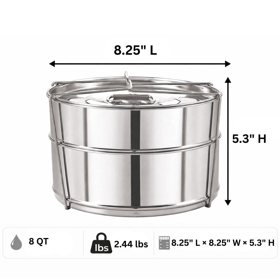 Stackable Insert Pans - 8QT