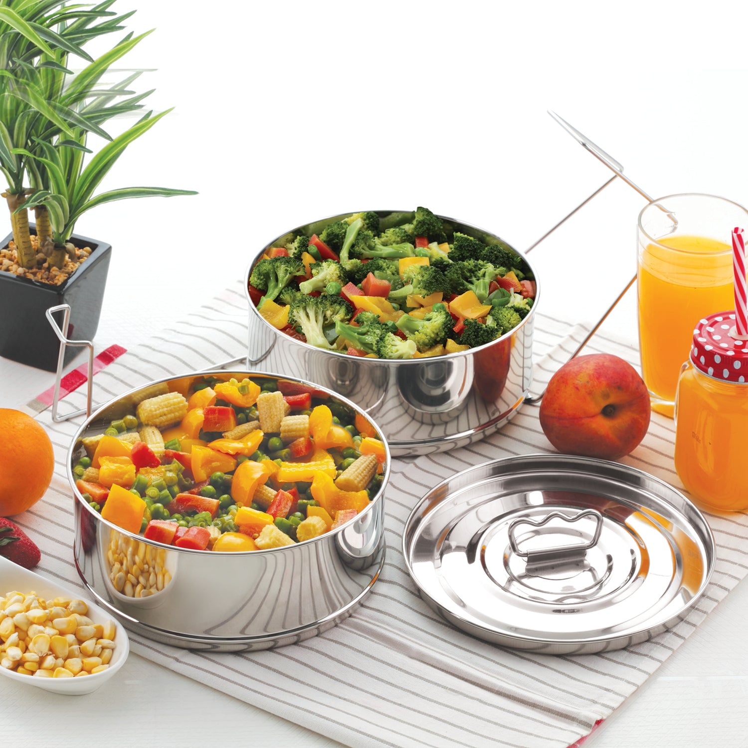 Stackable Inserts Pans - 6QT