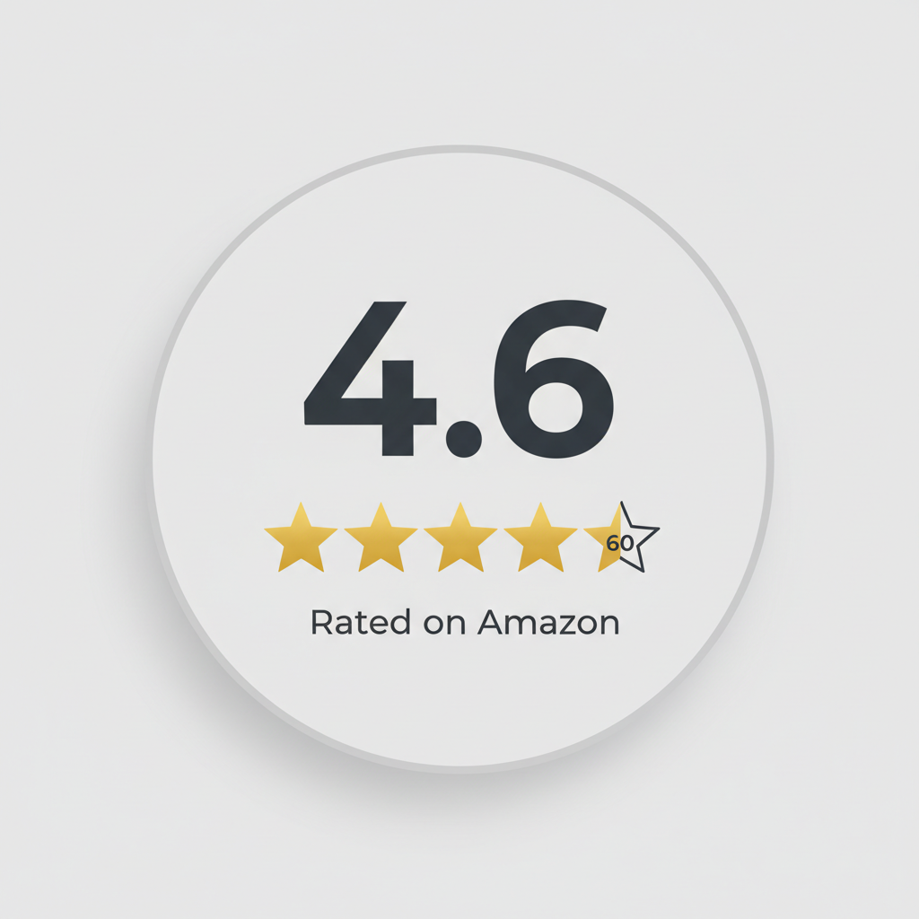 Amazon 4.6 Star Rating Trust Badge