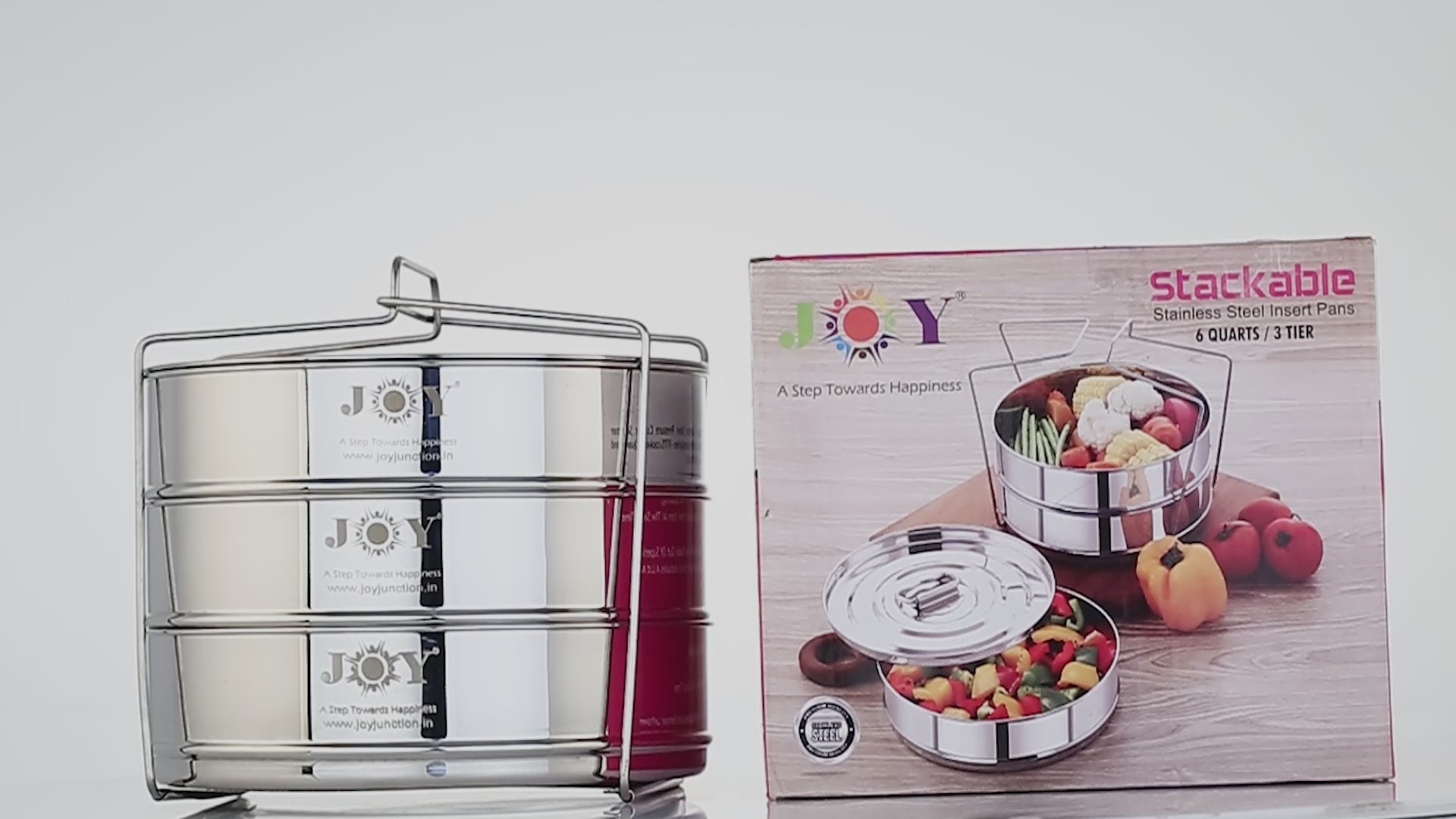 Stackable Insert Pan - 6QT - 3Tiers